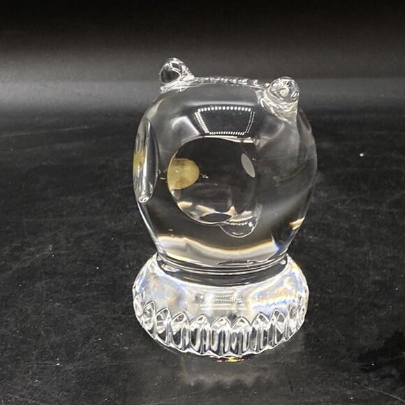 Spode Crystal Clear Owl Figurine Signed Gold Sticker West Germany Vintage - Picture 7 of 10